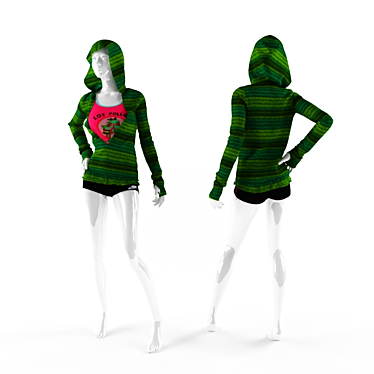 Dynamic Sportswear Jacket 3D model image 1 