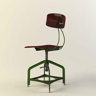 Rustic Toledo Dining Chair 3D model image 1 
