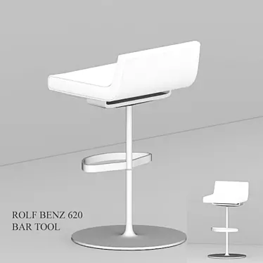 Elegant Rolf Benz 620 Bar Stool 3D model image 1 