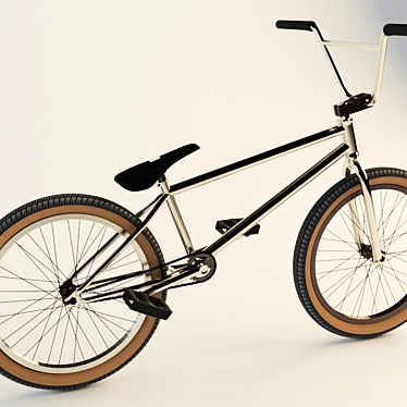 Detailed BMX Bike Model 3D model image 1 