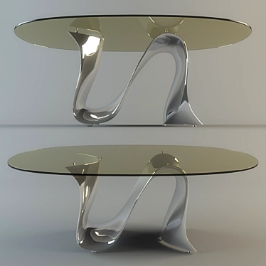 Elegant Dining Table for Living Room 3D model image 1 