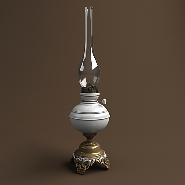Classic Kerosene Lamp 3D model image 1 