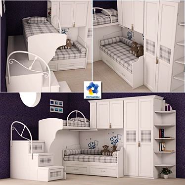 Pentamobili Italy: Child Corner Set 3D model image 1 