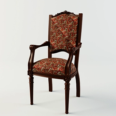 Elegant Vintage Chair 3D model image 1 