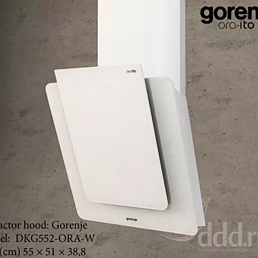 Gorenje White Hood: DKG552-ORA-W 3D model image 1 
