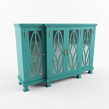 Rustic Elegance Ensley Cabinet 3D model image 1 
