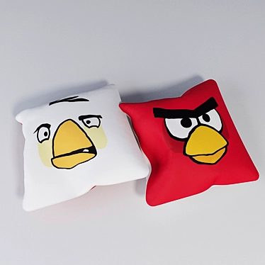 Angry Birds Character Cushions 3D model image 1 