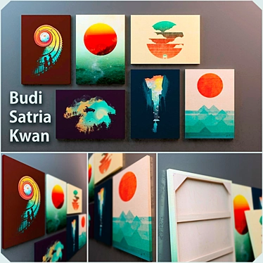 Budi Satria Kwan Art: Captivating Paintings 3D model image 1 