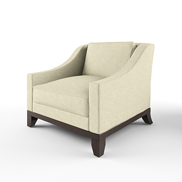 Modern Baker Neue Lounge Chair 3D model image 1 