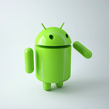 Android Logo 3D Model: Eye-Catching Advertising 3D model image 1 