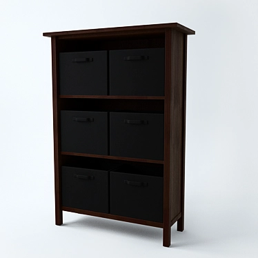 Scandi-Style Drawer Chest 3D model image 1 