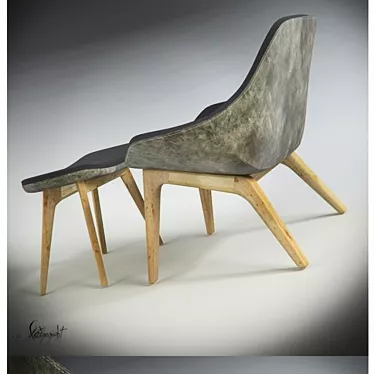 MORPH LOUNGE: Stunning Arm Chair 3D model image 1 