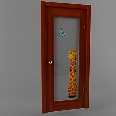 Playful Jungle Interior Doors 3D model image 1 