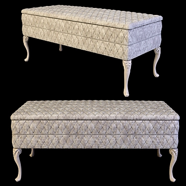 Vintage-inspired Bench by Savio Firmino 3D model image 1 