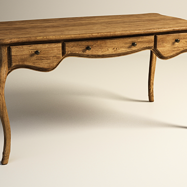 Regency Desk - Elegant and Functional 3D model image 1 