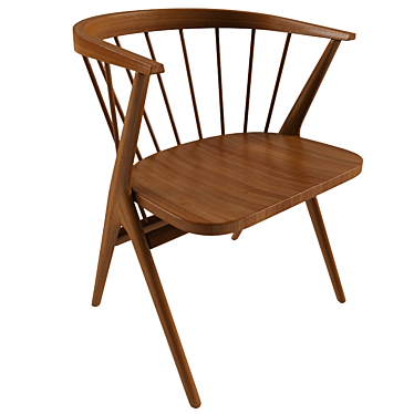 Sleek and Stylish Soren Chair 3D model image 1 