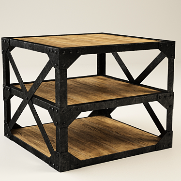 Stylish Tower Side Table - Gramercy Home 3D model image 1 