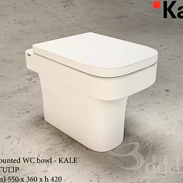 KALE TULIP Floor Mounted WC 3D model image 1 