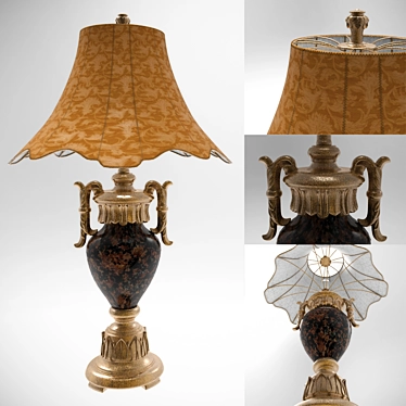 Elegant Illumination: Classic Desk Lamp 3D model image 1 