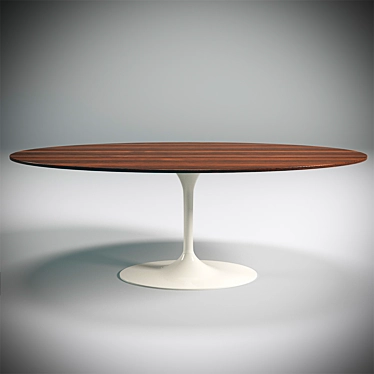 Tulip Dining Table: Sleek, Stylish, and Spacious 3D model image 1 