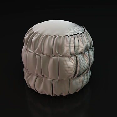 Cozy Cloud Pouffe 3D model image 1 