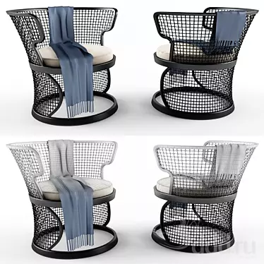 Elegant Max Chair 3D model image 1 