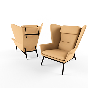 Modern Comfort Chair: Hamilton 3D model image 1 