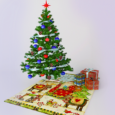 Festive Holiday Ornaments 3D model image 1 