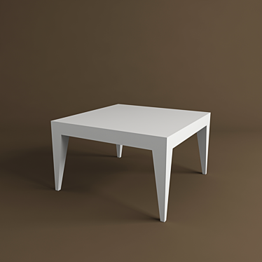 Modern Plastic Coffee Table 3D model image 1 