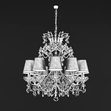 Elegant Masiero Chandelier 3D model image 1 