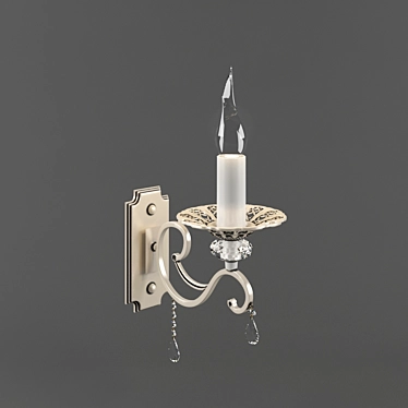 Elegant 3-Light Sconce: ARM247-01-G 3D model image 1 