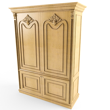 Luciano Zonta Wardrobe: Elegant Storage Solution 3D model image 1 