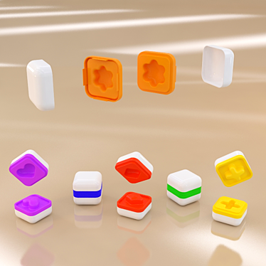 Innovative Shape-Shifting Blocks 3D model image 1 