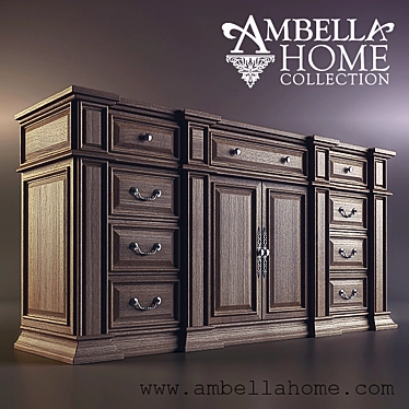 Tuscan Charm: Ambella Buffet 3D model image 1 