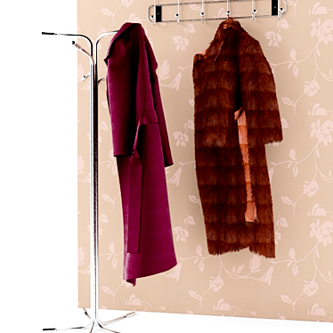 Luxury Coat and Fur 3D model image 1 