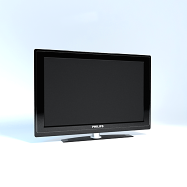 Sleek Philips TV with Crystal Clear Display 3D model image 1 