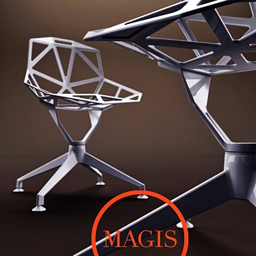 Elegant Chair One 4 Star 3D model image 1 