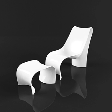 Versatile Polyurethane Chair 3D model image 1 