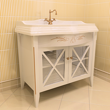 Caprigo Napoli 910X564 Bathroom Vanity 3D model image 1 