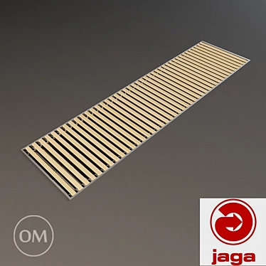 Jaga Mini Canal B26 Wood: Stylish and Compact Radiator 3D model image 1 