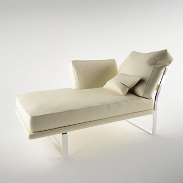 Title: Metropolitan Fendi Leather Sofa 3D model image 1 