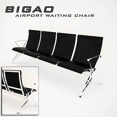 Bigao Link Chair - Sleek and Stylish Seating Solution 3D model image 1 