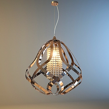 Dazzling Bingo Strass Pendant 3D model image 1 