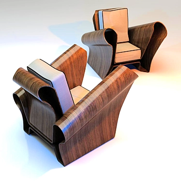 ErgoLux Chair: Stylish and Comfortable 3D model image 1 