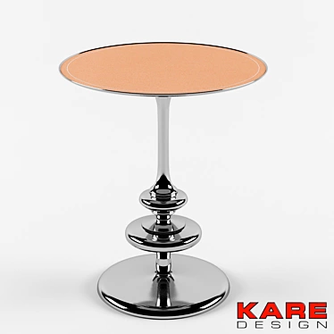 Swing Leather Side Table by KARE 3D model image 1 