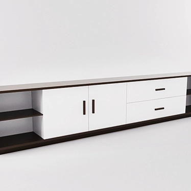 Modern TV Stand 3D model image 1 