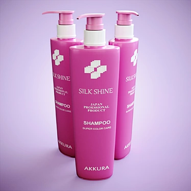 Akkura Hair Shampoo: High-Quality Care 3D model image 1 