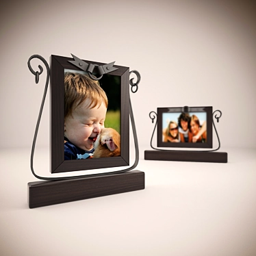 Metal Photo Frames: Stylish Holders 3D model image 1 