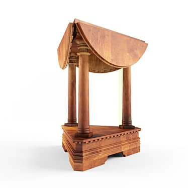 Classic Albeniz Drop Leaf Table 3D model image 1 