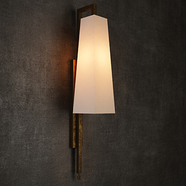 Elegant Brass Sconce: GRAMERCY HOME 3D model image 1 